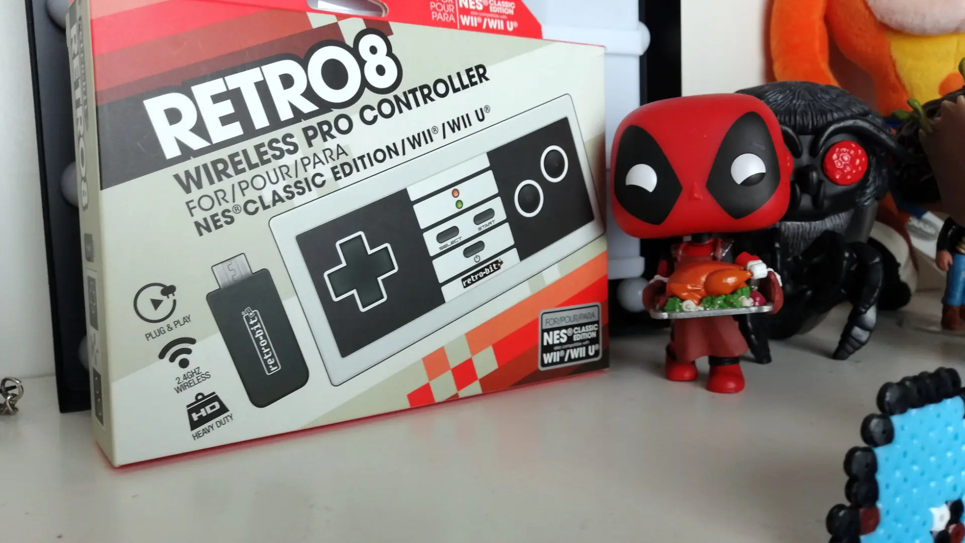 A photo of the Retro8 Wireless Pro Controller